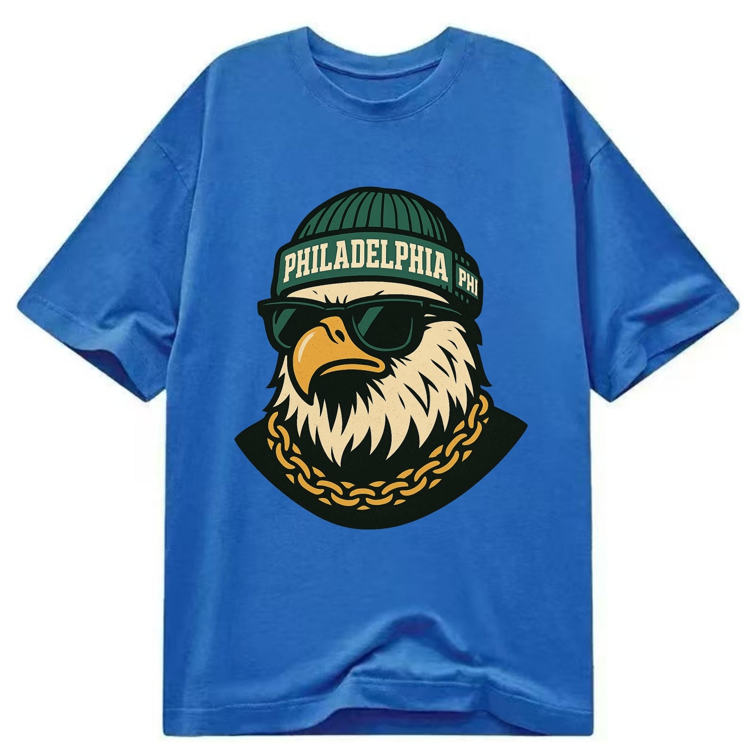 "eagle" "philadelphia" "phi" "green" "us East" - Classic T-shirt - Blue