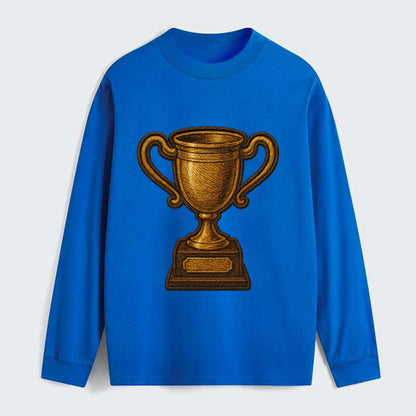 Trophy Cup  - Classic Long Sleeve Shirt - Blue