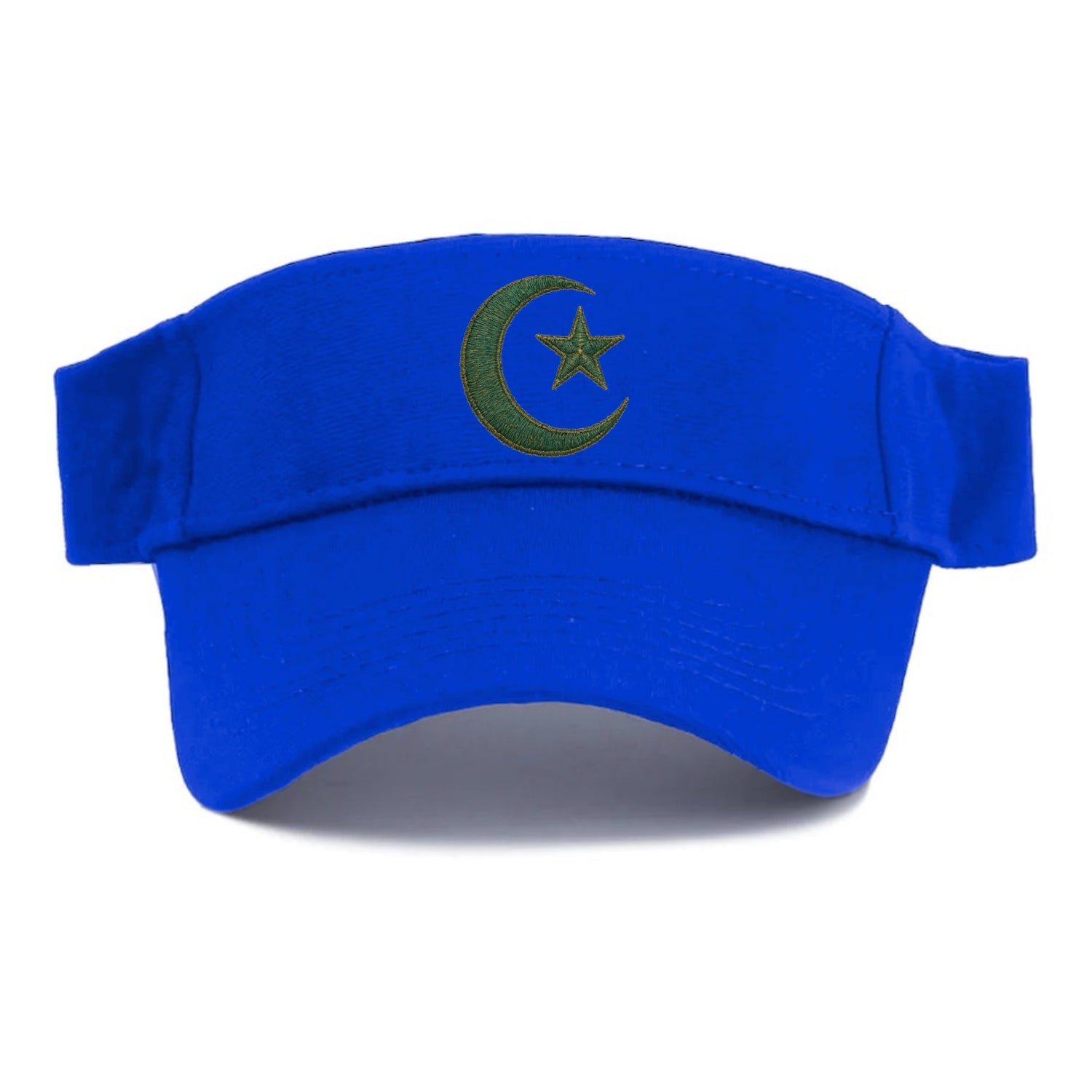 Crescent Moon and Star - Visor - Blue