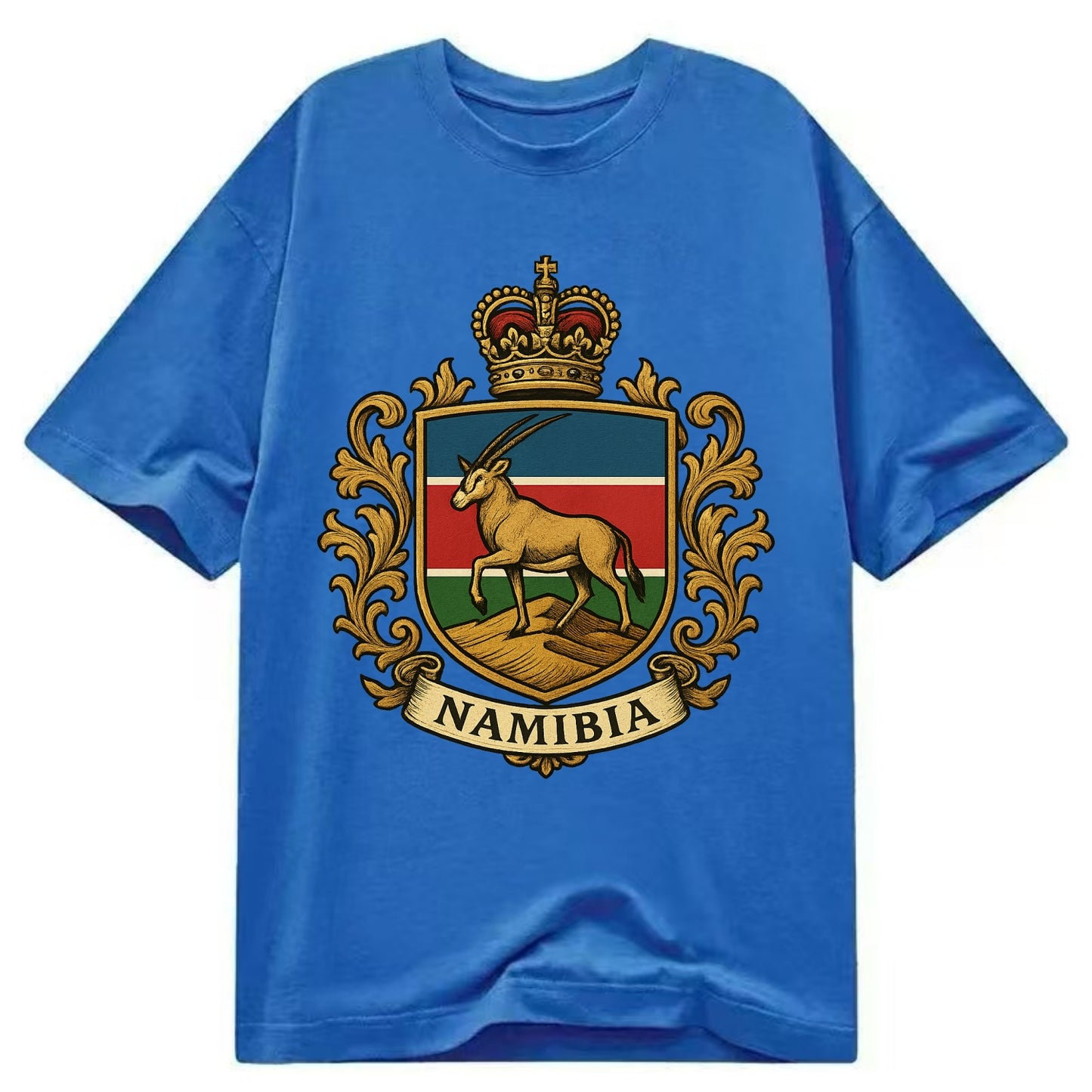 Namibia Heritage Badge  - Classic T-shirt - Blue