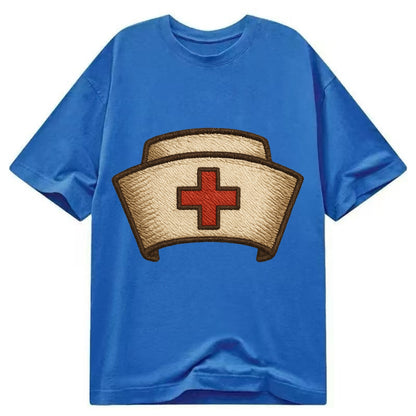 Nurse Cap  - Classic T-shirt - Blue