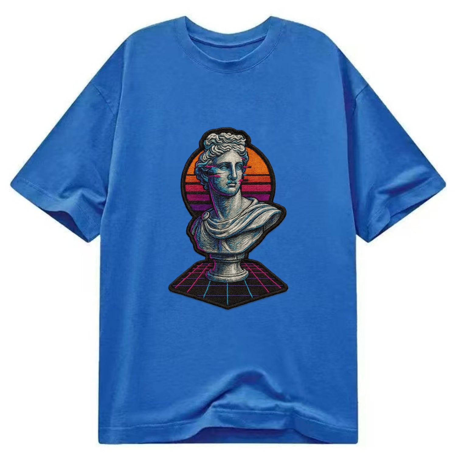 Greek Statue - Classic T-shirt - Blue