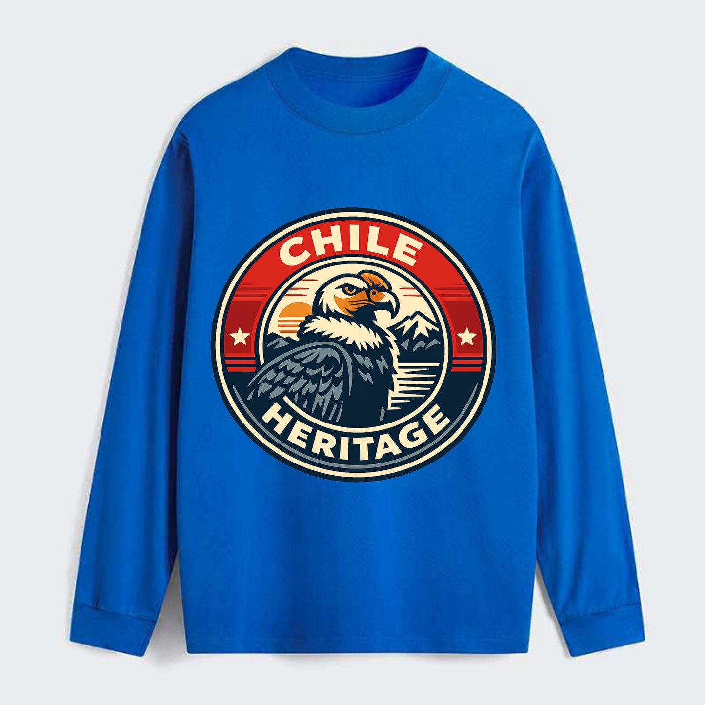 Andean Spirit Emblem - Classic Long Sleeve Shirt - Blue