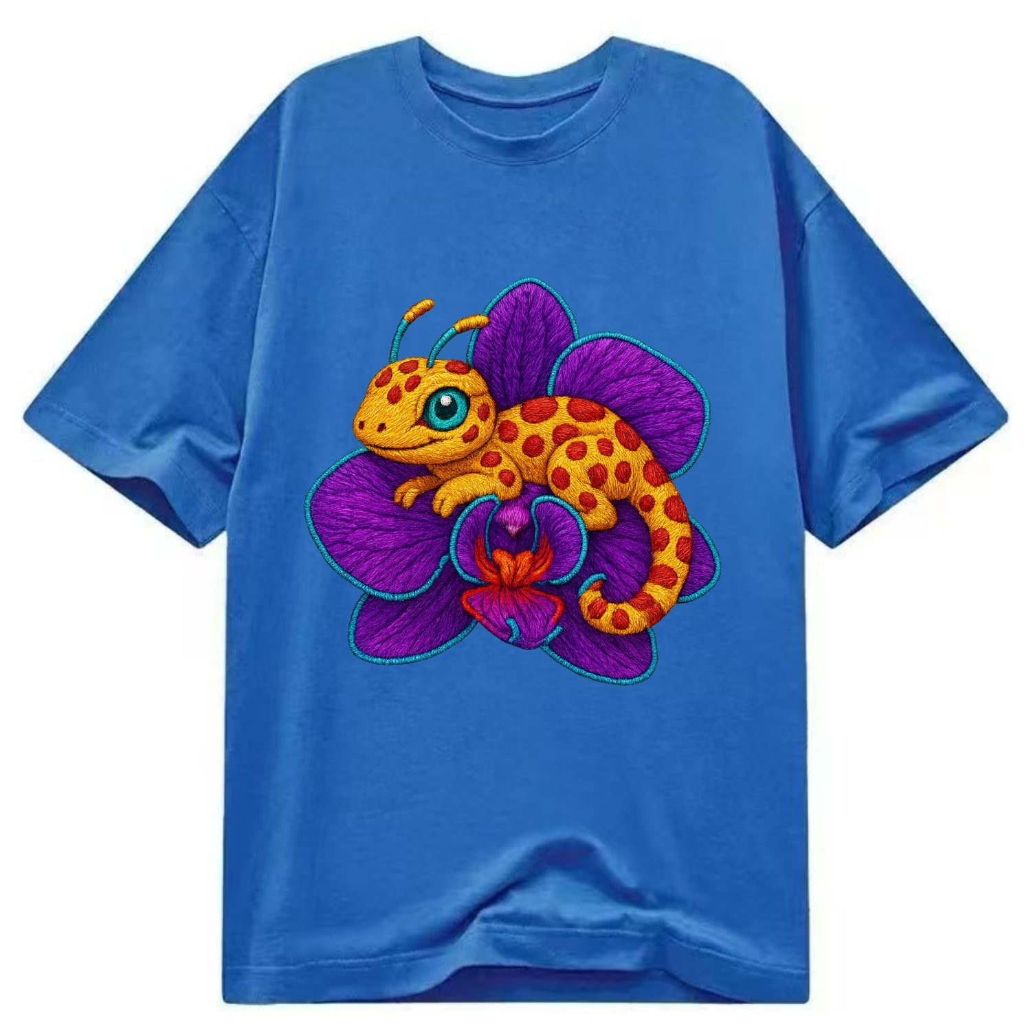 Leopard Orchid - Classic T-shirt - Blue