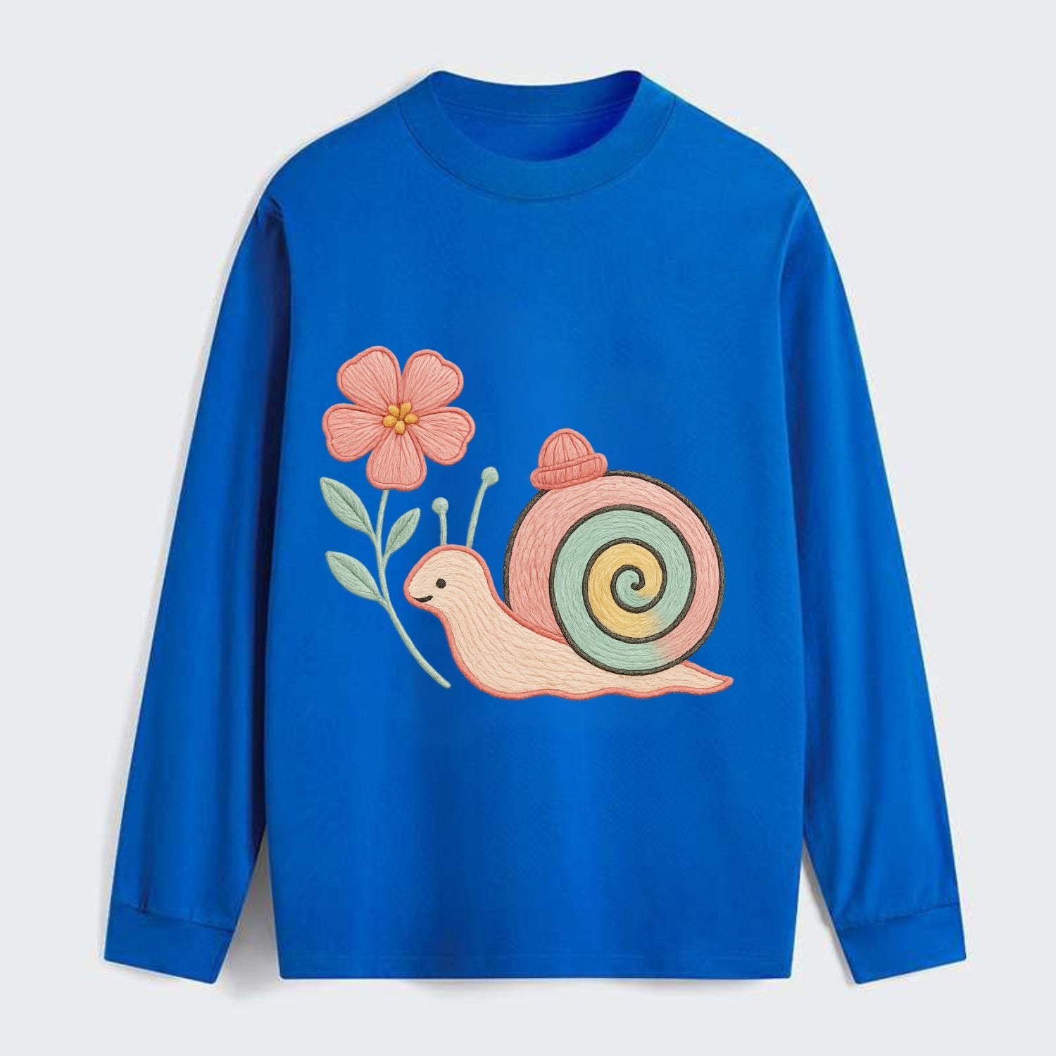 Coral Snail - Classic Long Sleeve Shirt - Blue