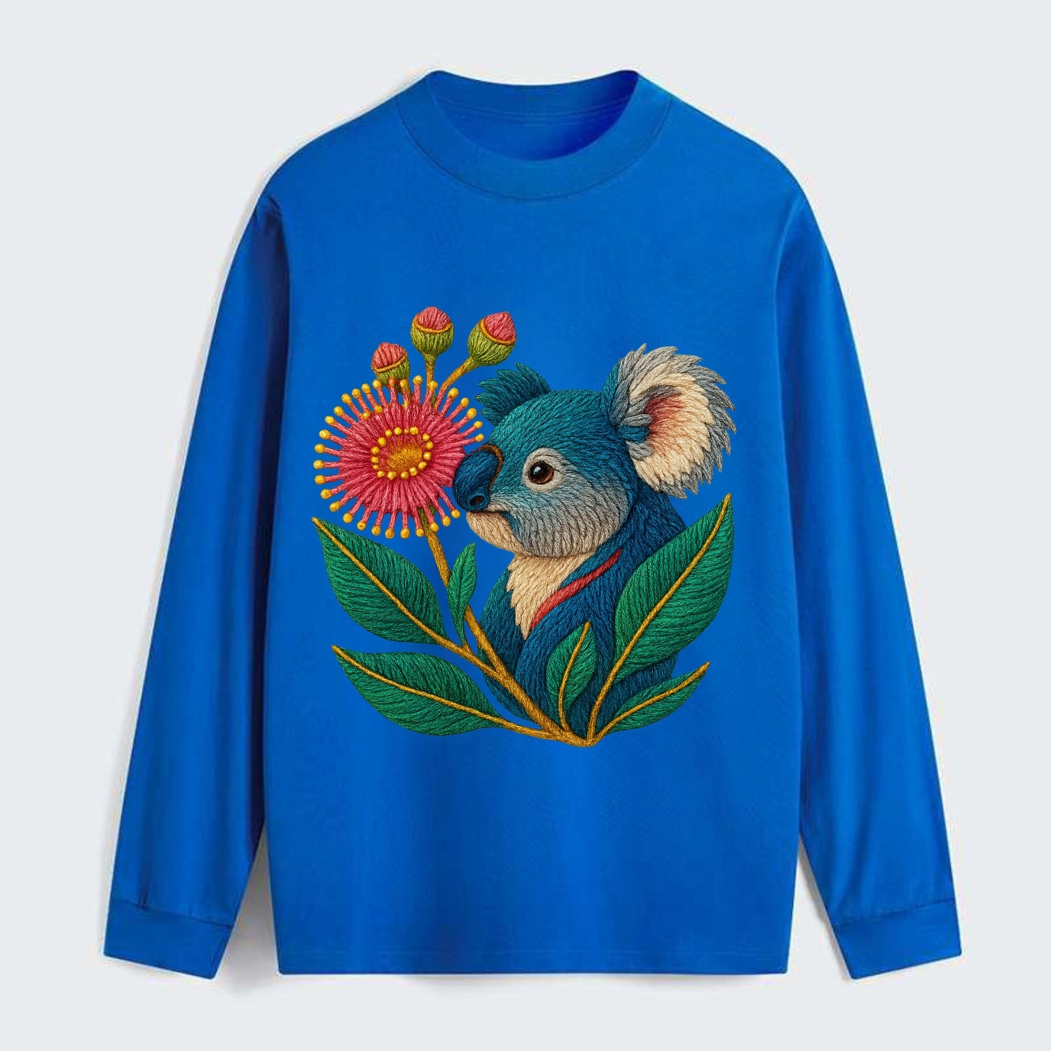 Koala Eucalyptus Bloom - Classic Long Sleeve Shirt - Blue