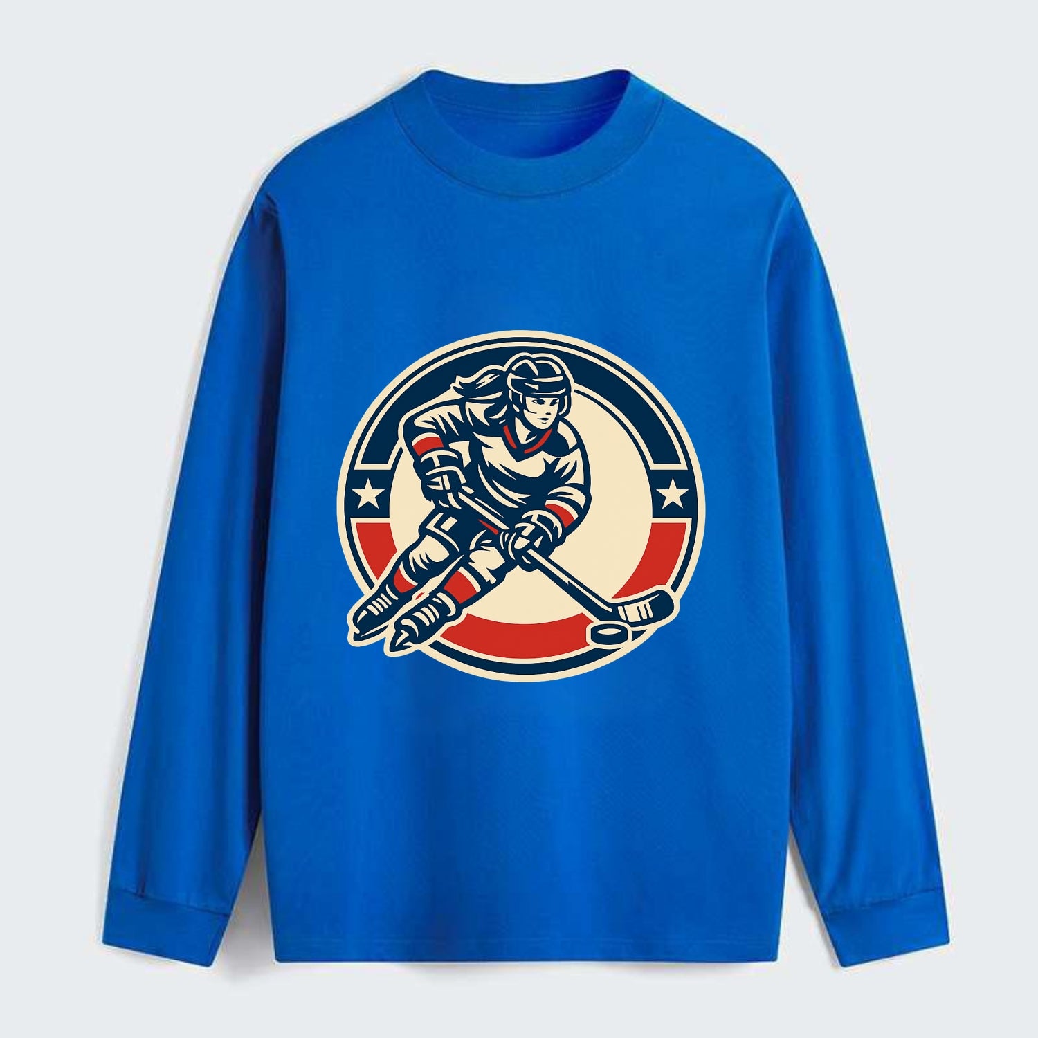Fearless Ice Warrior - Classic Long Sleeve Shirt - Blue