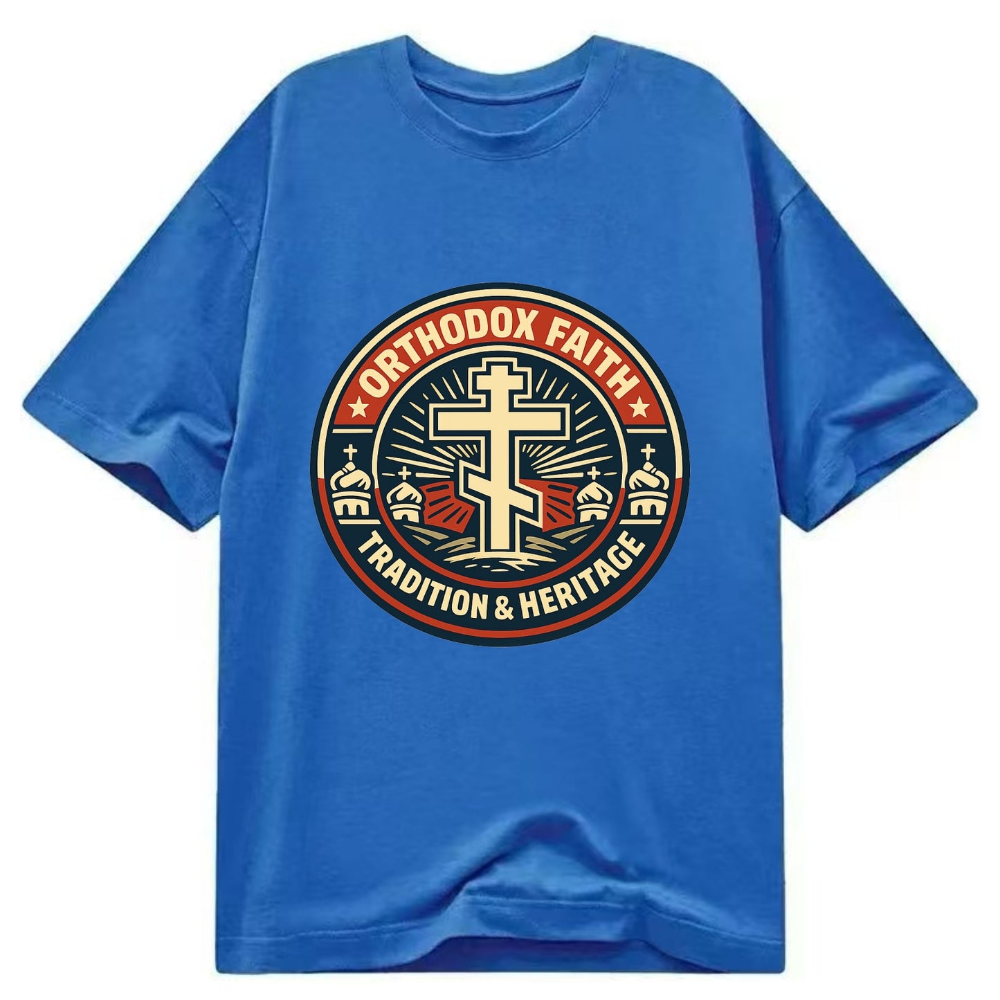 Faithful Heritage Emblem - Classic T-shirt - Blue