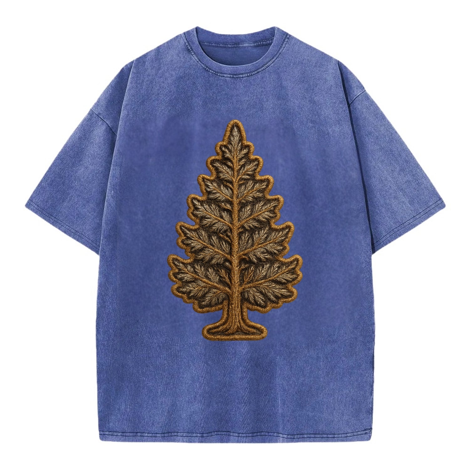 Pine Tree  - Vintage T-shirt - Blue