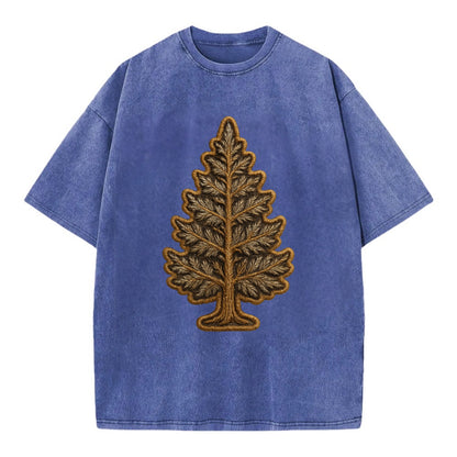 Pine Tree  - Vintage T-shirt - Blue
