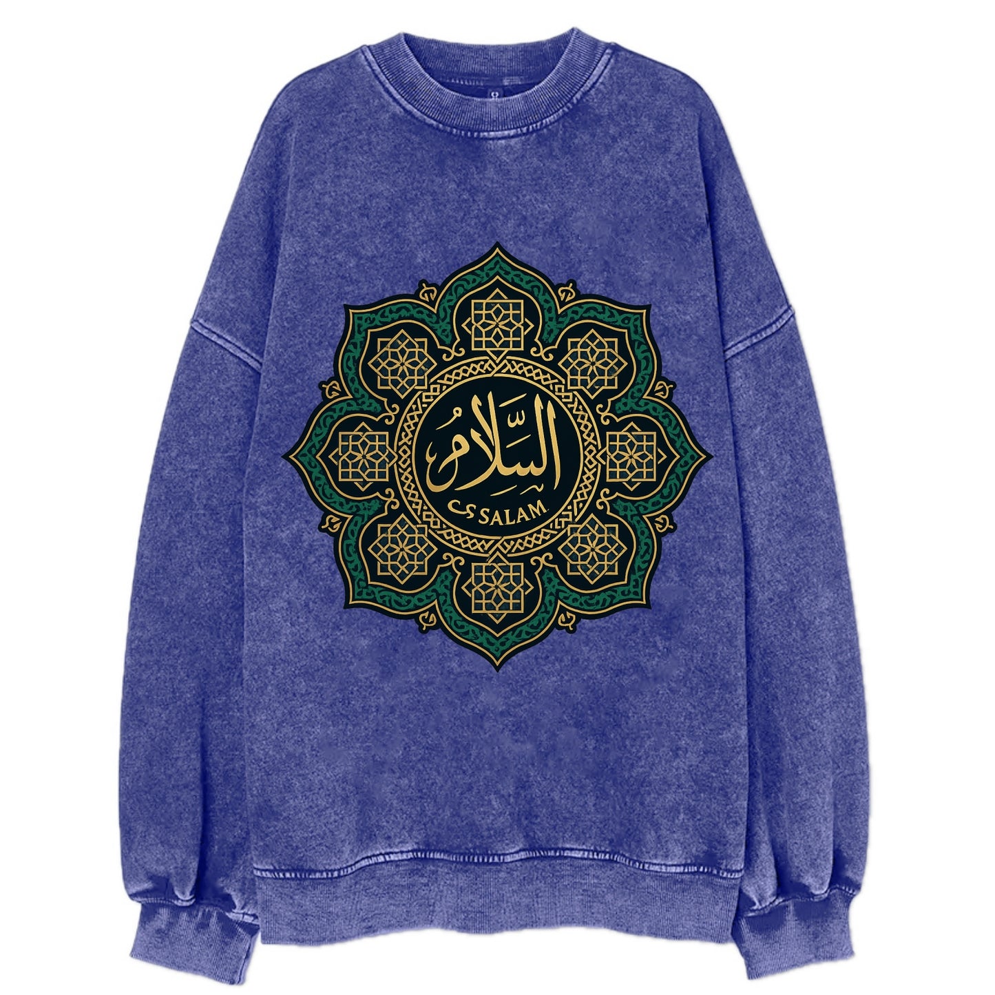 As-Salam Mandala - Vintage Sweatshirt - Blue