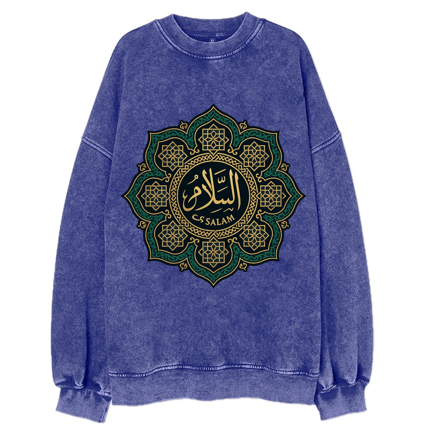As-Salam Mandala - Vintage Sweatshirt - Blue