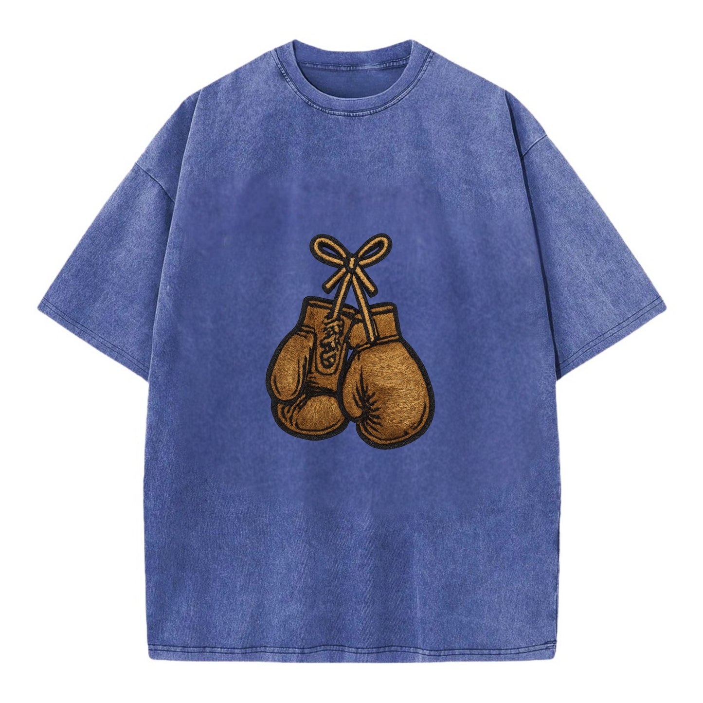 Boxing Gloves  - Vintage T-shirt - Blue