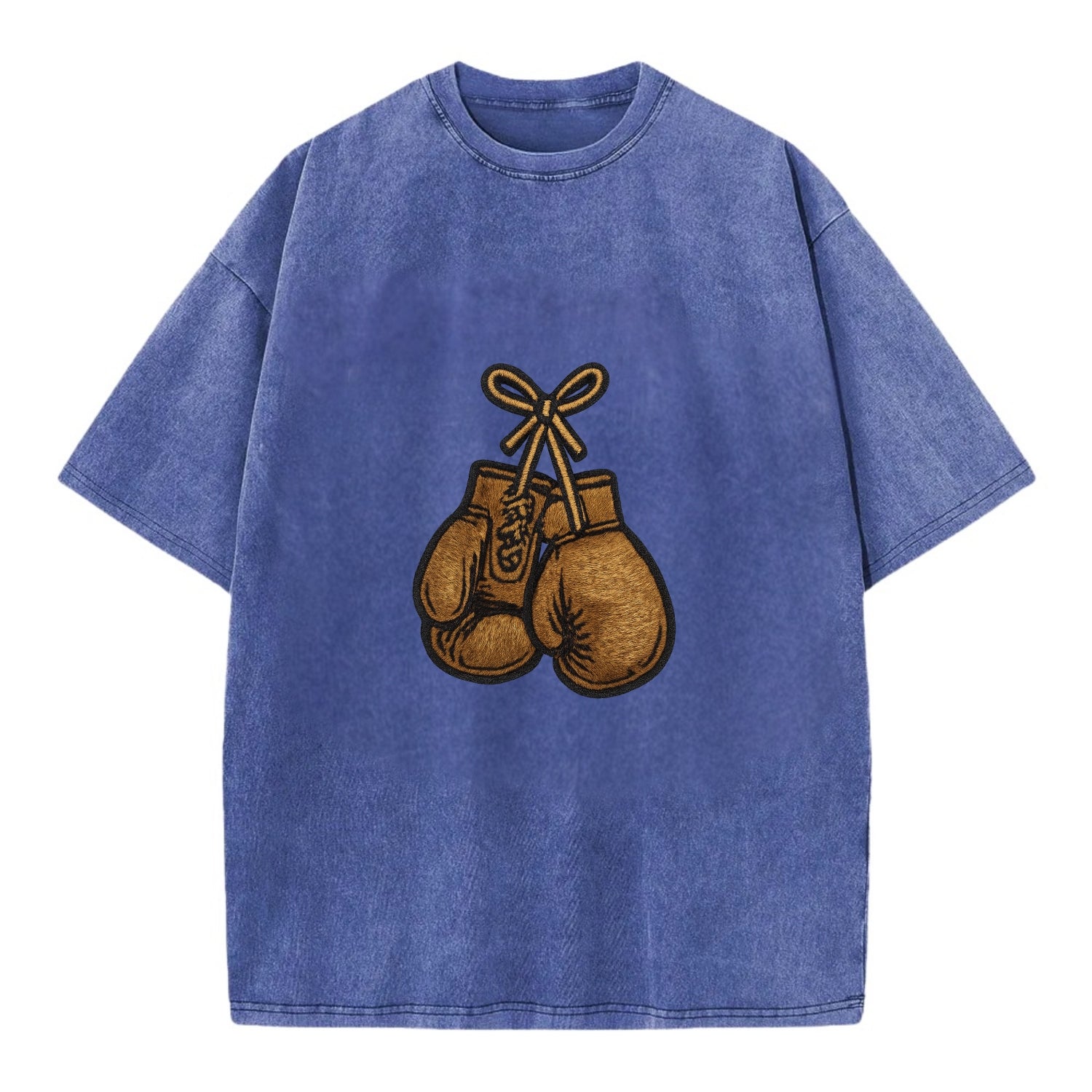 Boxing Gloves  - Vintage T-shirt - Blue