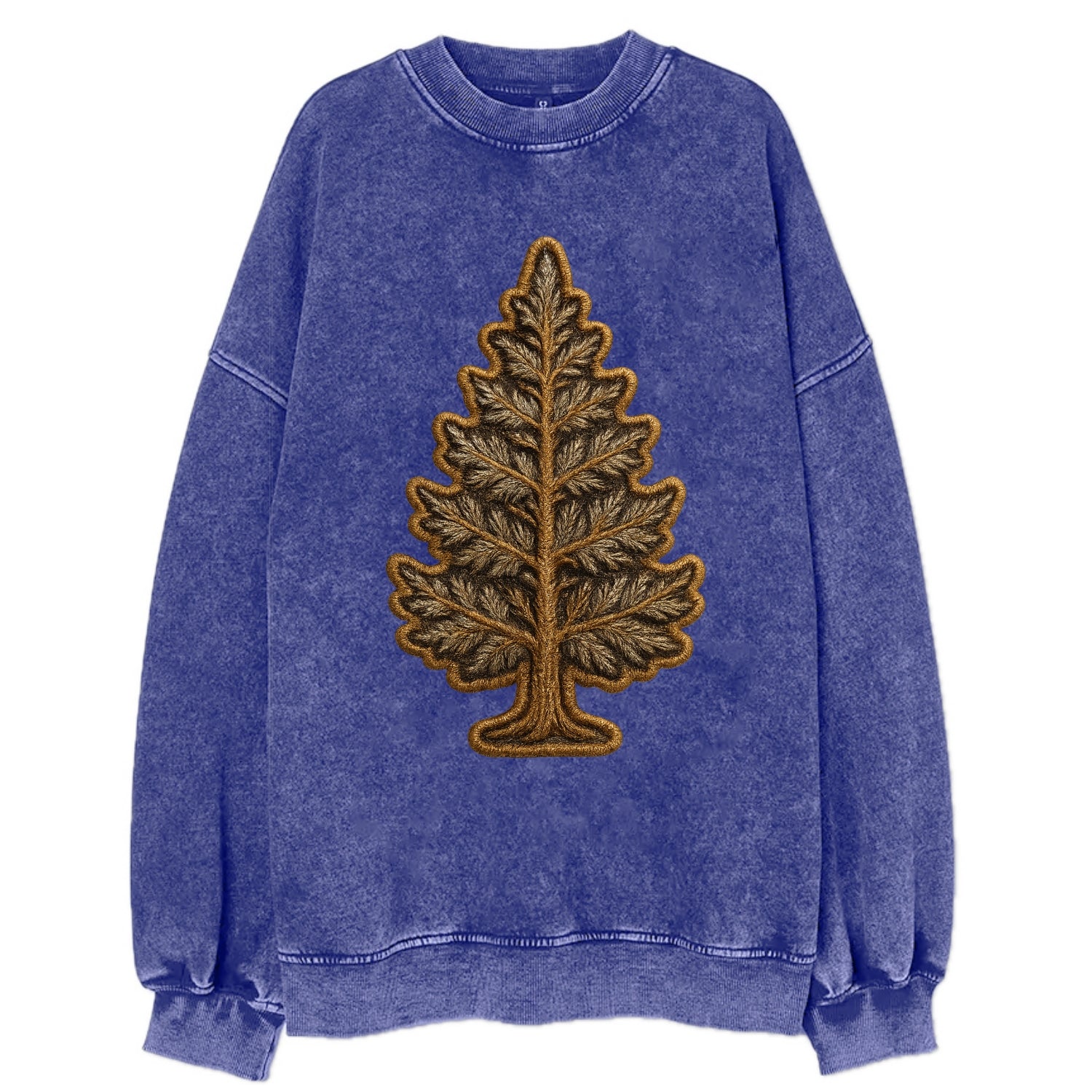 Pine Tree  - Vintage Sweatshirt - Blue