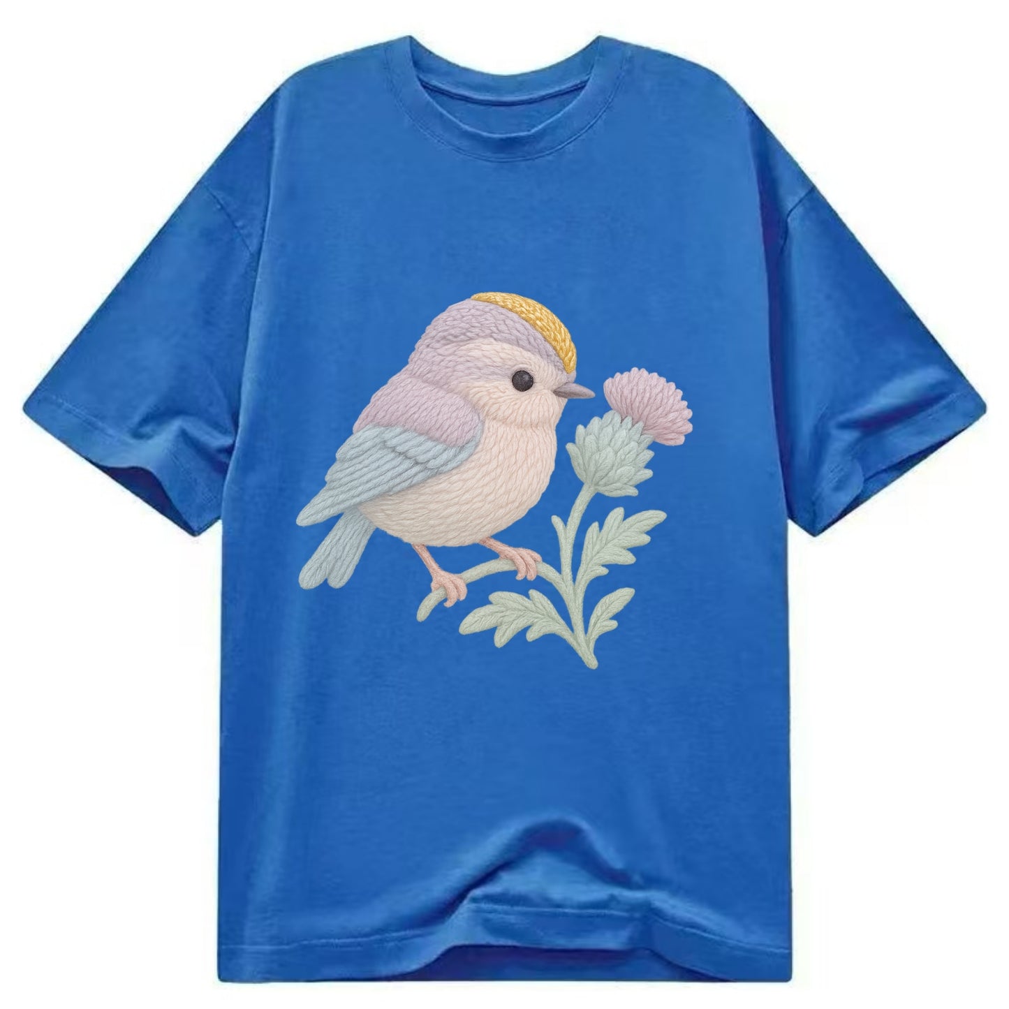 Firecrest Thistle Crown  - Classic T-shirt - Blue