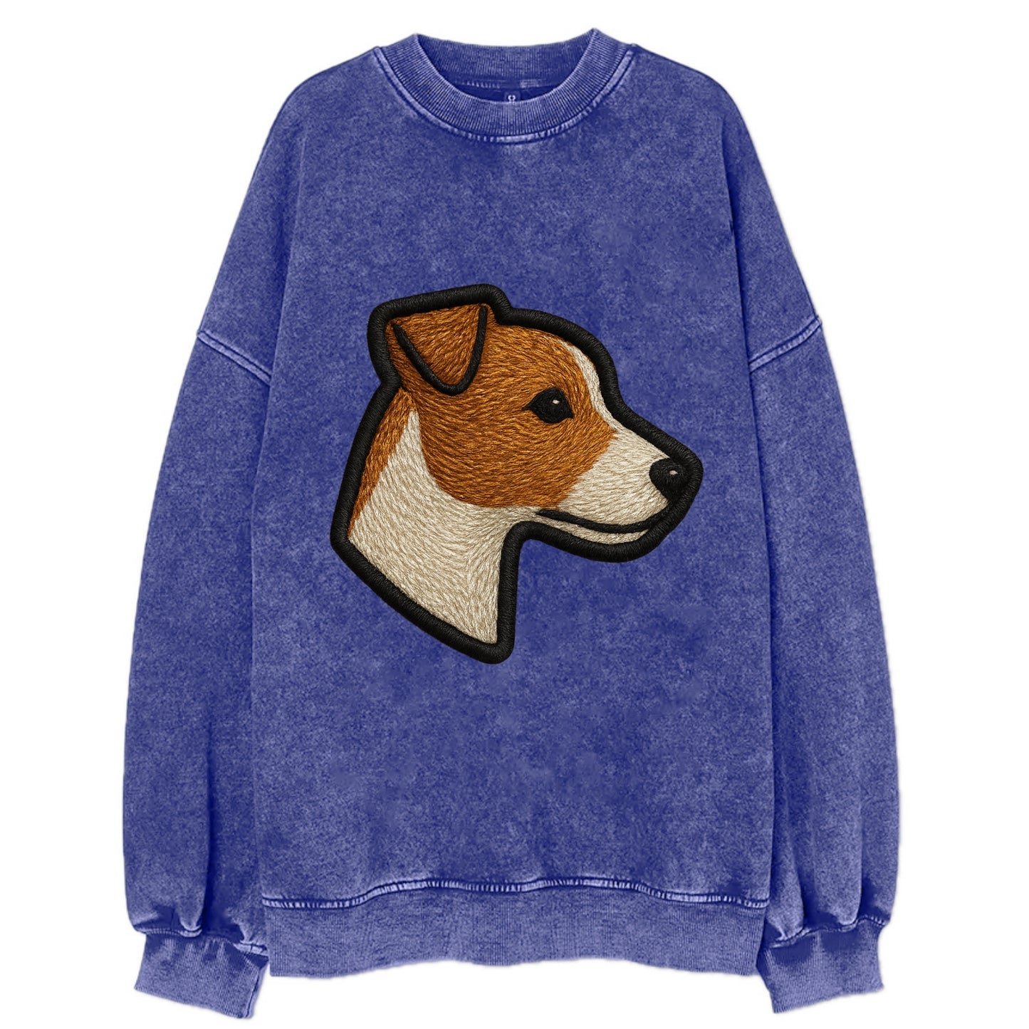 Jack Russell Terrier - Modern small terr - Vintage Sweatshirt - Blue