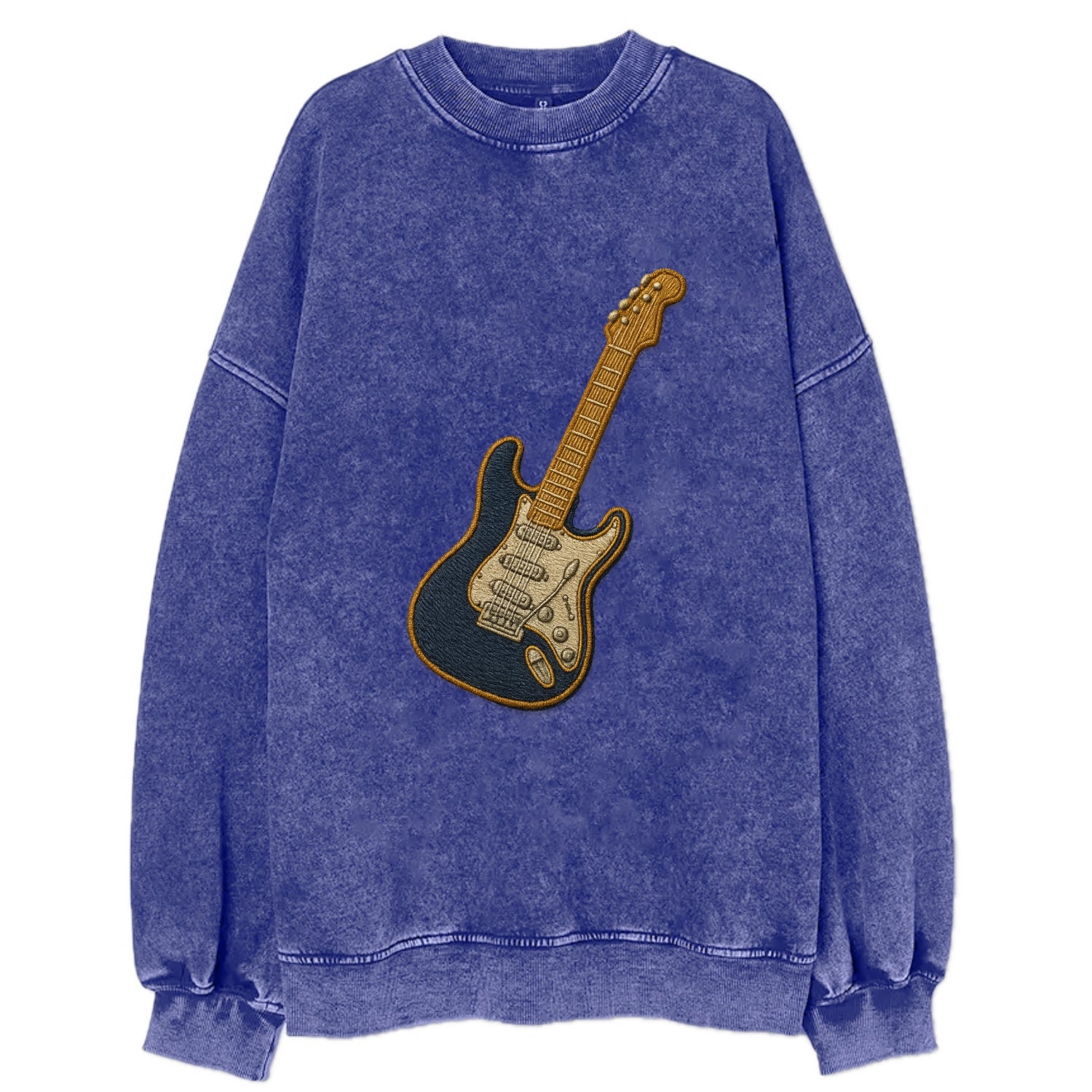 Electric Guitar  - Vintage Sweatshirt - Blue