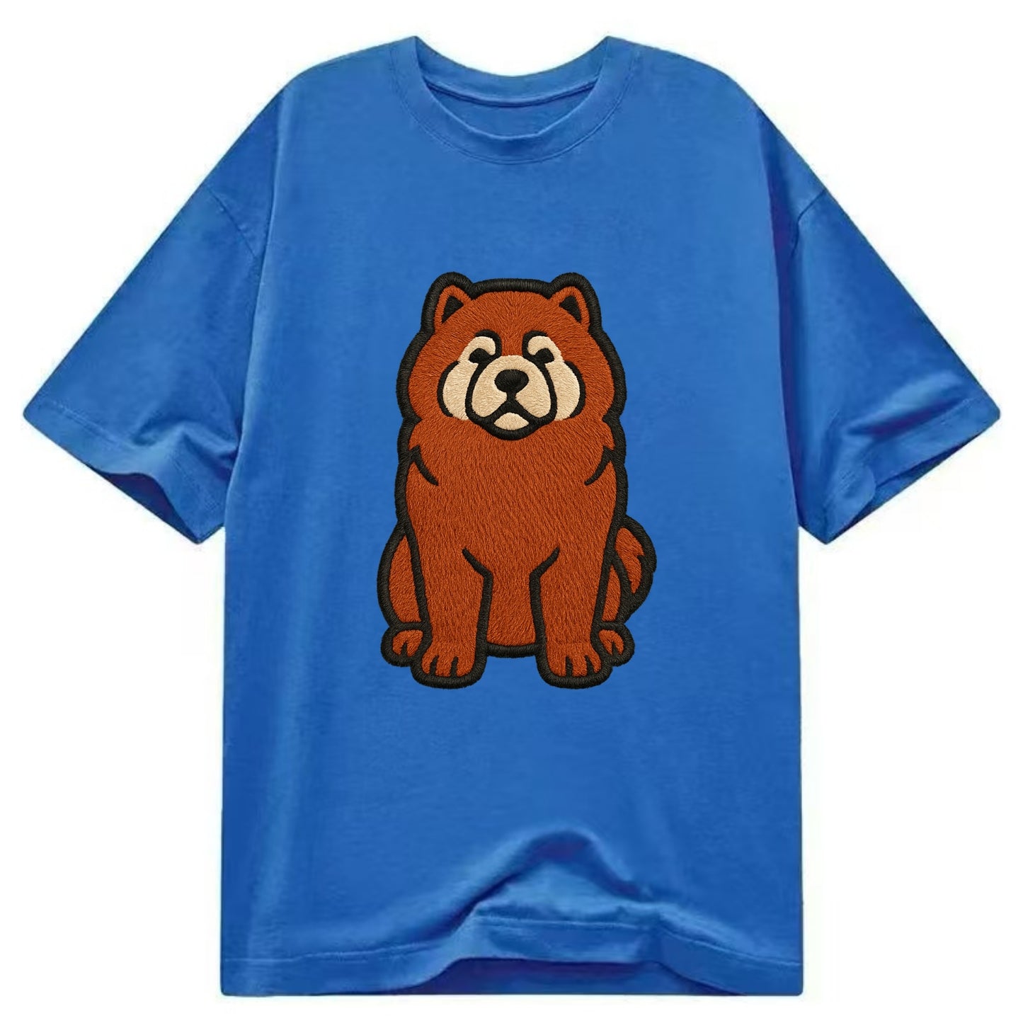 Chow Chow - Red fluffy sitting pose - Cl Classic T-shirt - Blue