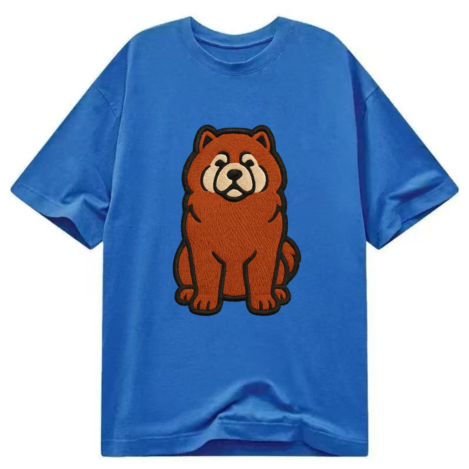 Chow Chow - Red fluffy sitting pose - Cl Classic T-shirt - Blue