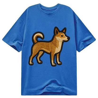 Norwegian Lundehund - Modern puffin hunt - Classic T-shirt - Blue