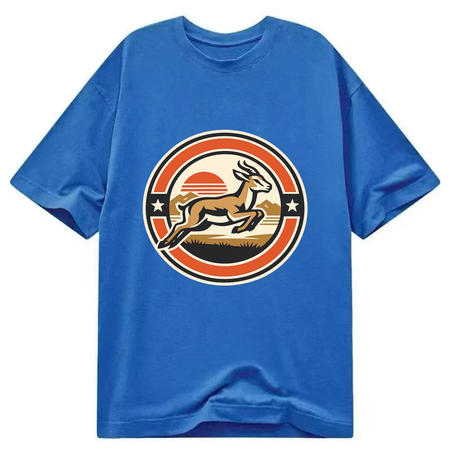 Proud Springbok Emblem - Classic T-shirt - Blue