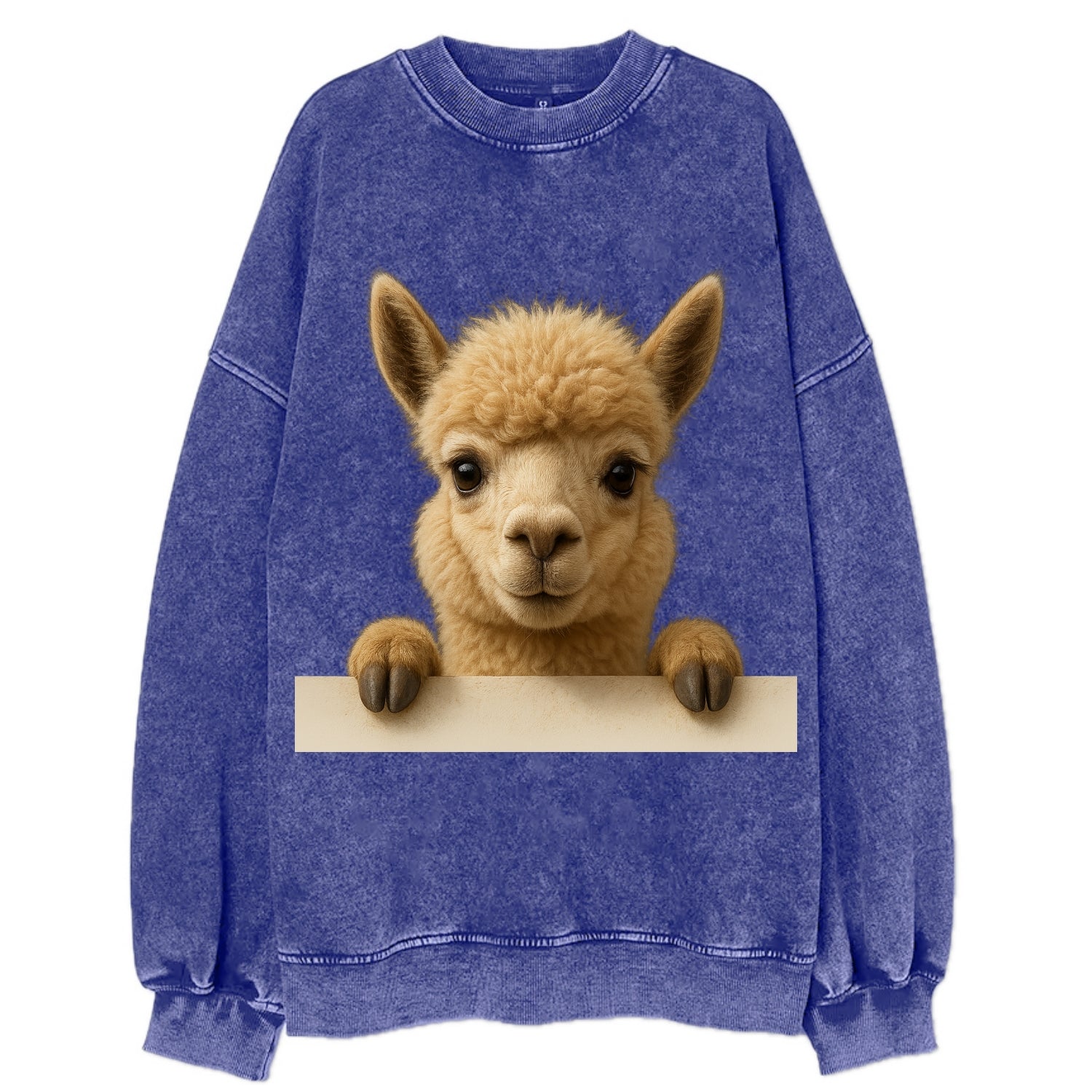 Alpaca  - Vintage Sweatshirt - Blue