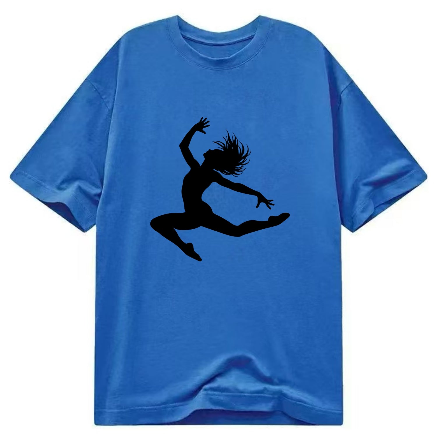 Contemporary dancer leap mid-air - Classic T-shirt - Blue