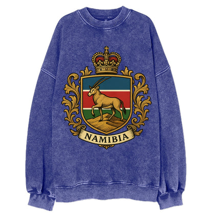 Namibia Heritage Badge  - Vintage Sweatshirt - Blue