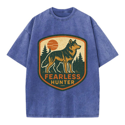 Fearless Hunter  - Vintage T-shirt - Blue