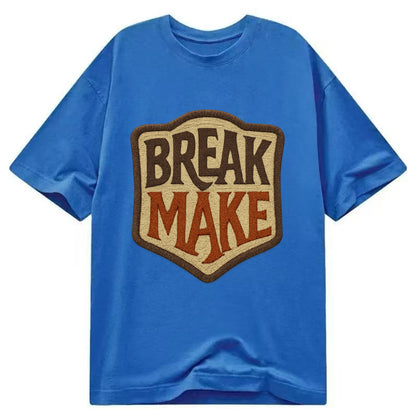BREAK;MAKE THE RULES Rebel Red Snapback - Classic T-shirt - Blue