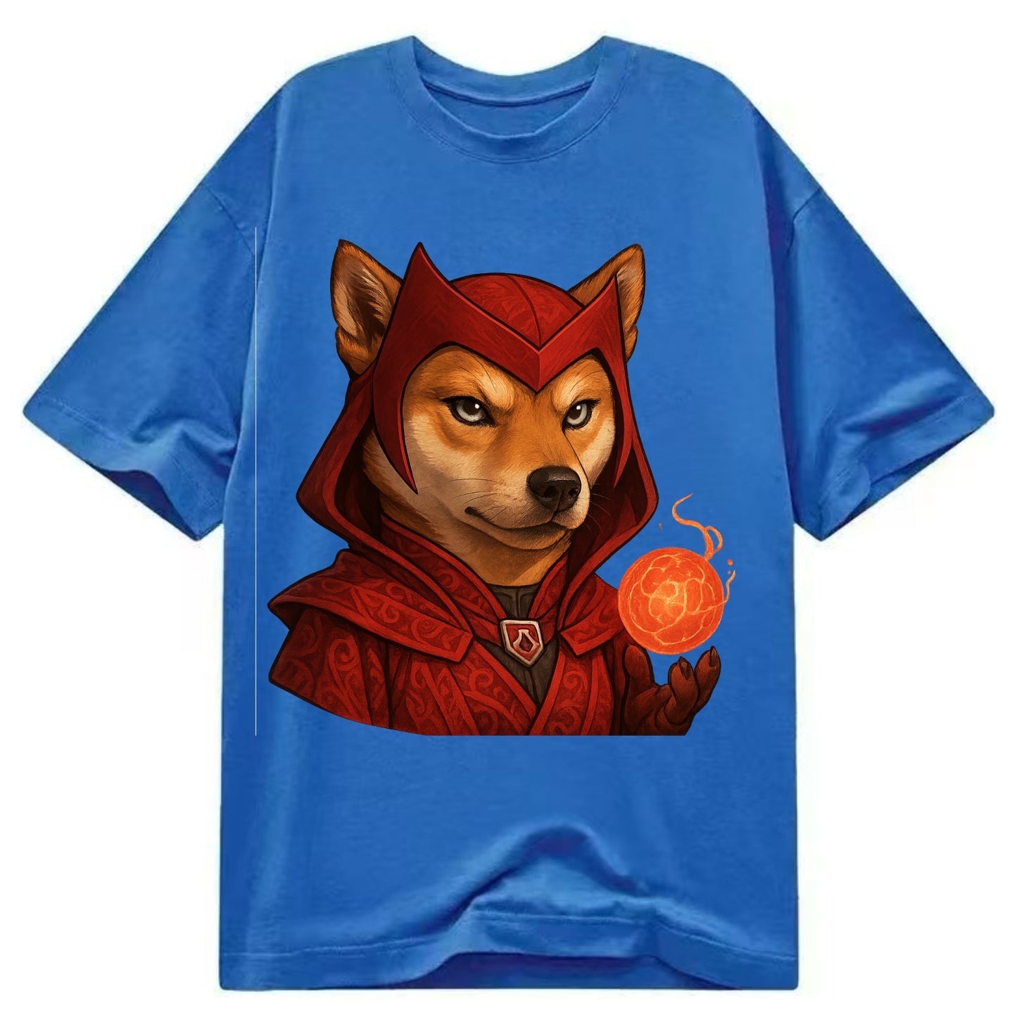 Shiba Inu Scarlet Witch  - Classic T-shirt - Blue