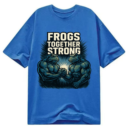Frogs Together Strong 4 - Classic T-shirt - Blue
