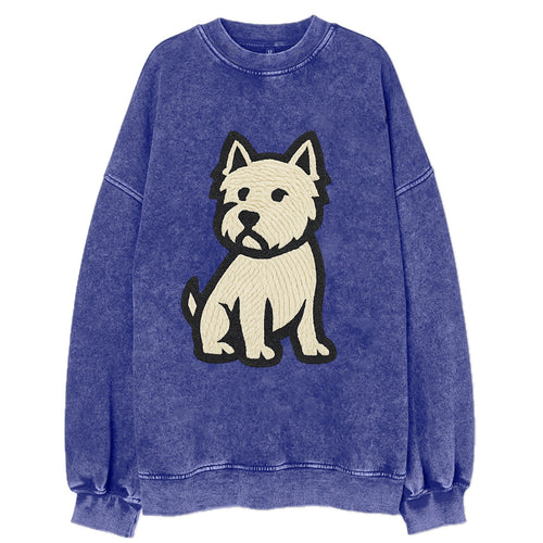 West Highland White Terrier - Alert stan Vintage Sweatshirt