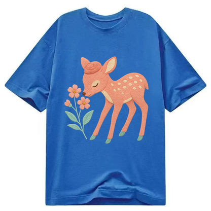 Coral Fawn - Classic T-shirt - Blue