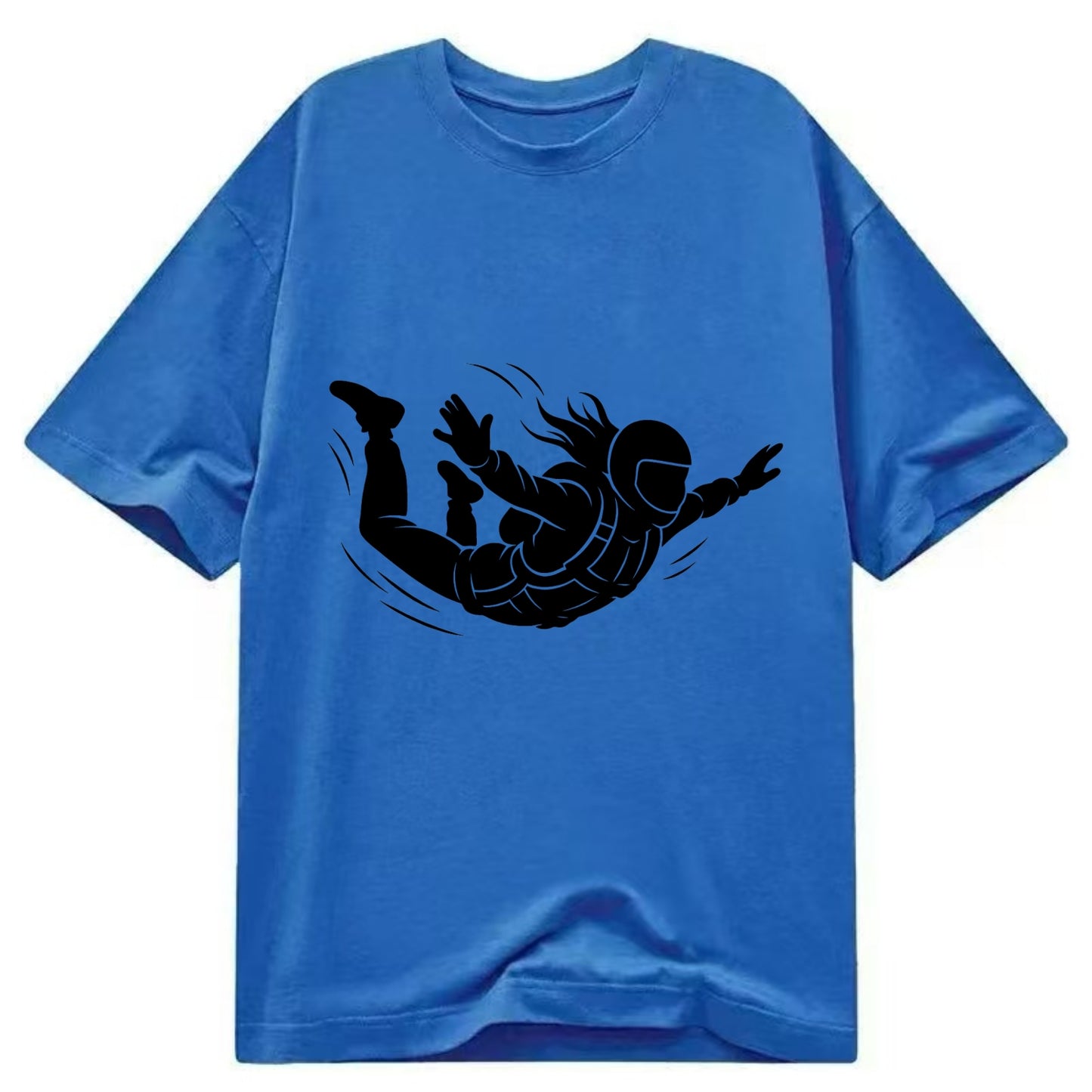 Skydiver free-fall position - Classic T-shirt - Blue
