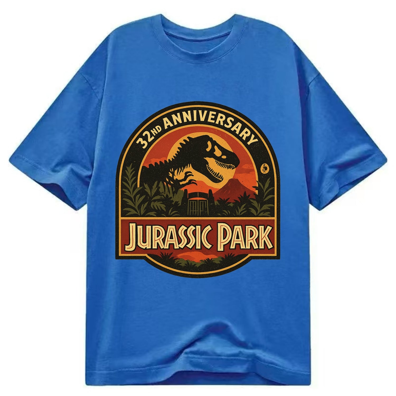 Jurassic Park 32nd Anniversary - Classic T-shirt - Blue