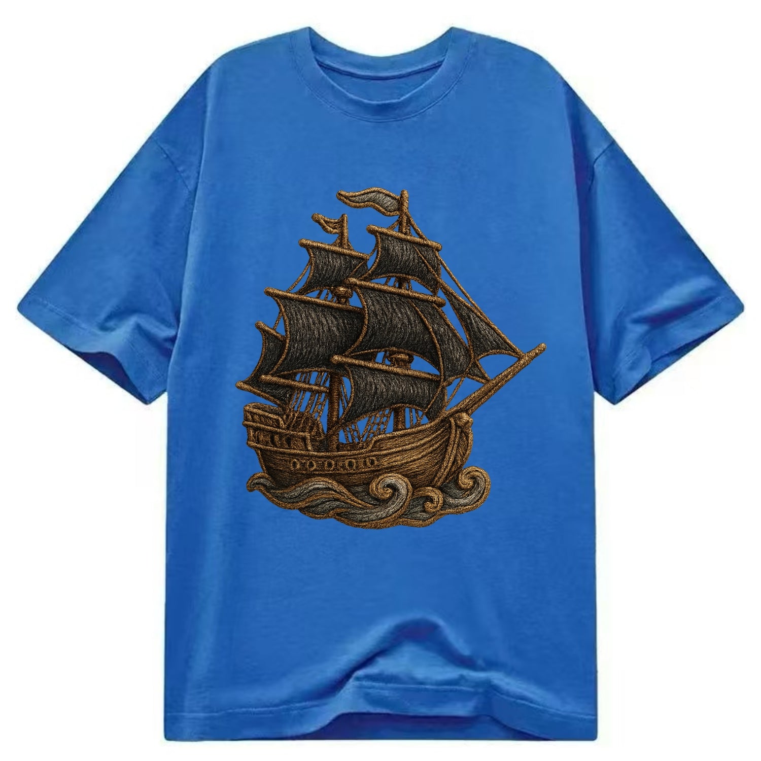 Pirate Ship  - Classic T-shirt - Blue