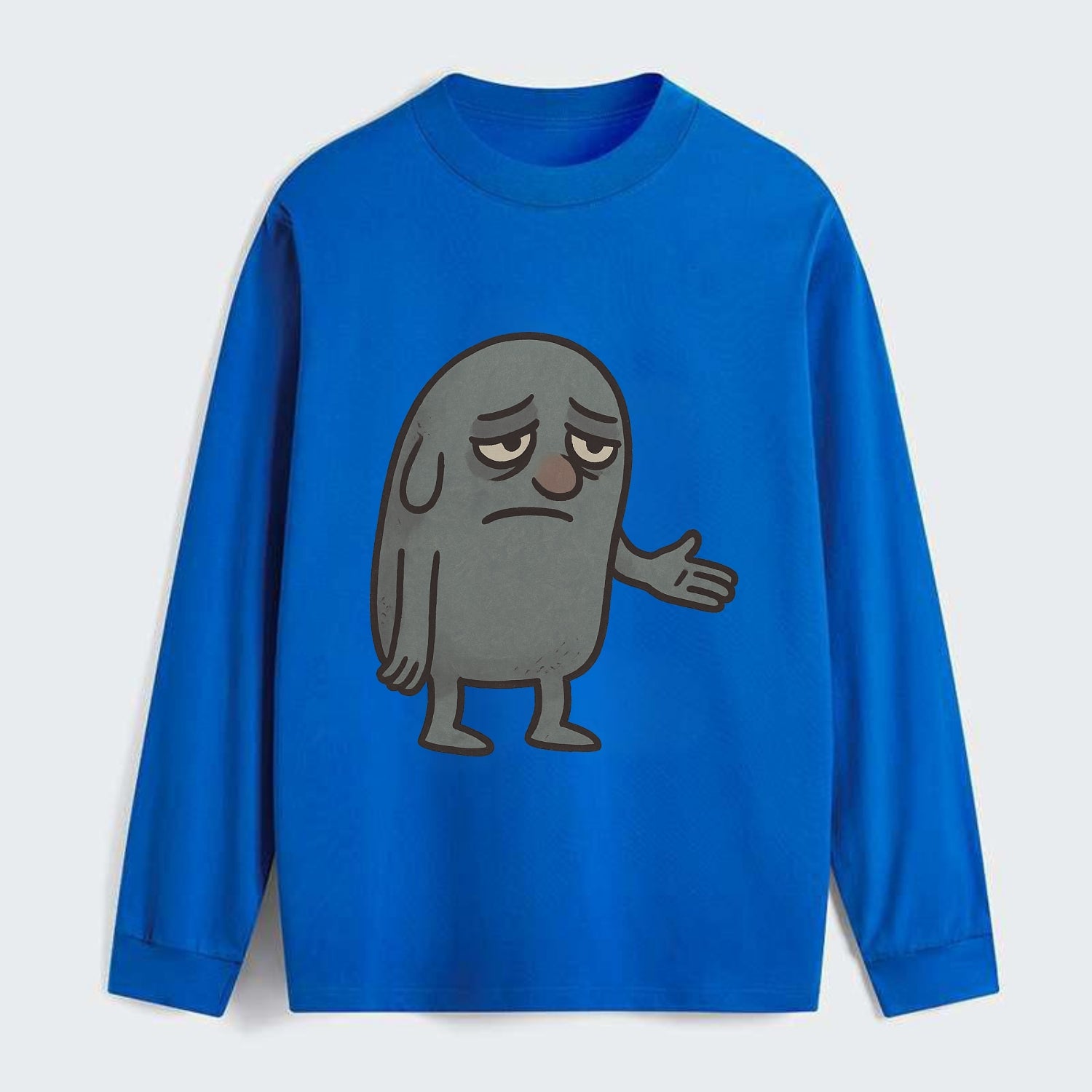 FOLLOWERS ARE GHOSTS | Transparent crowd following - Classic Long Sleeve Shirt - Blue