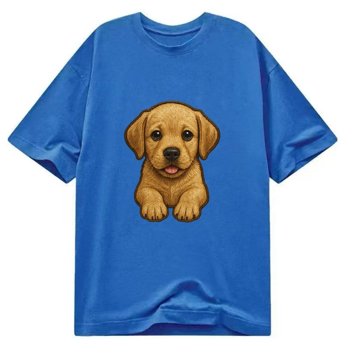 Baby Labrador Retriever Puppy - yellow/black/chocolate, soulful eyes, soft ears, - Classic T-shirt - Blue