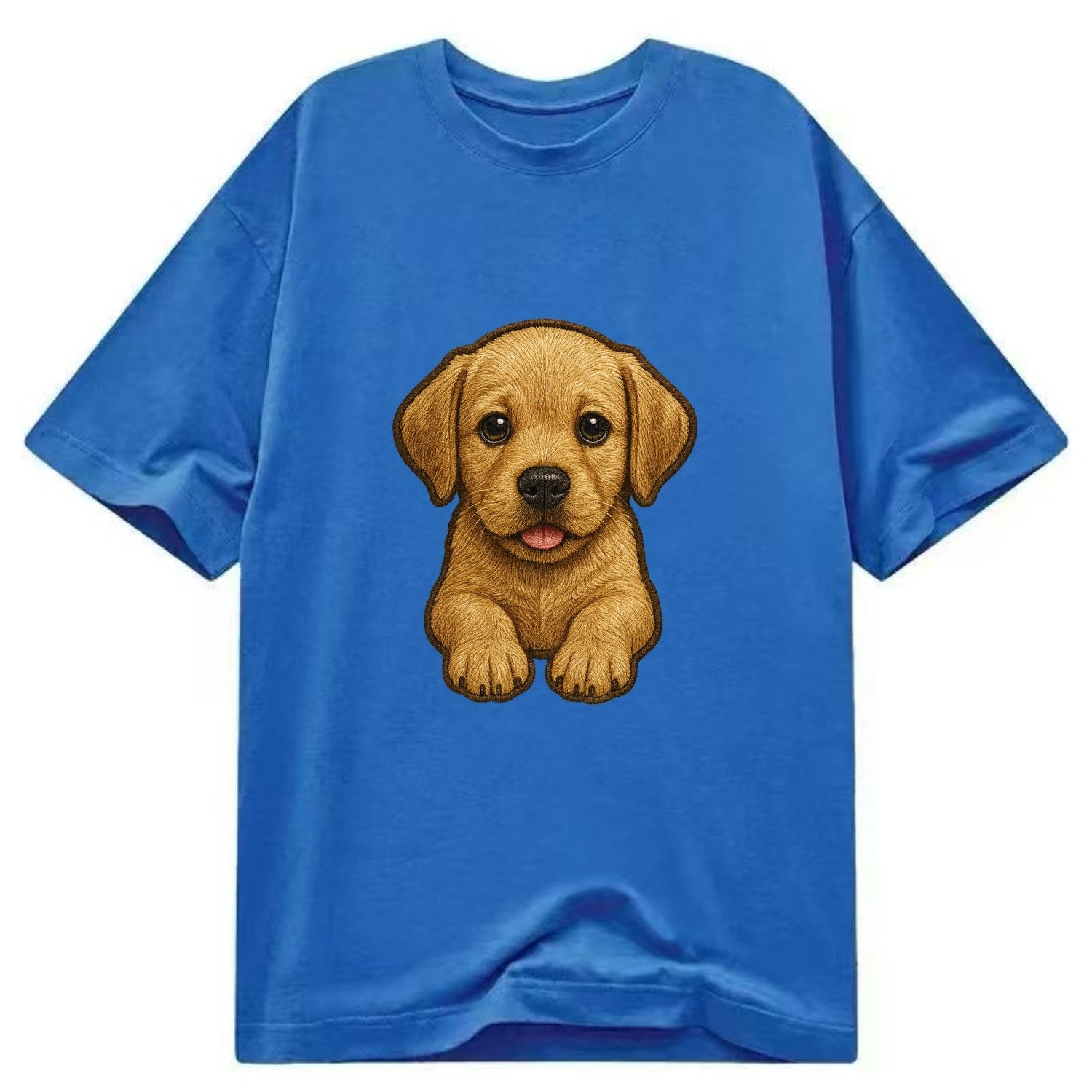 Baby Labrador Retriever Puppy - yellow/black/chocolate, soulful eyes, soft ears, - Classic T-shirt - Blue
