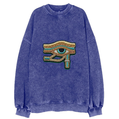 Eye of Horus - Vintage Sweatshirt - Blue