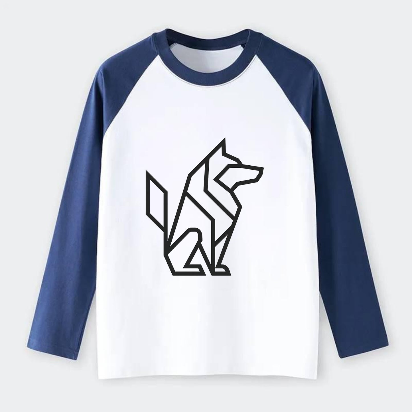 Born to be Wild  - Raglan Long Sleeve T-Shirt - Blue