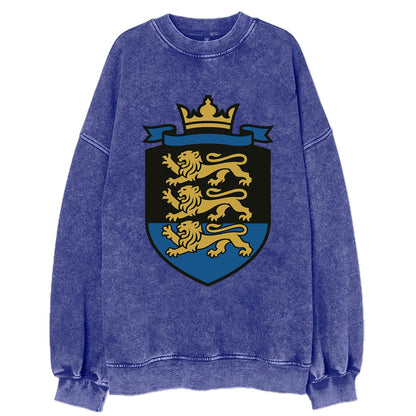 Estonia Royal Logo  - Vintage Sweatshirt - Blue