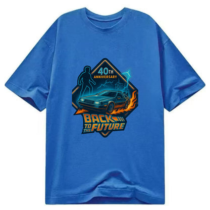 Back To The Future 40th Anniversary 2 - Classic T-shirt - Blue
