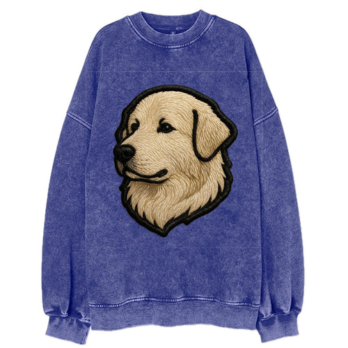 Great Pyrenees - Trendy fluffy giant des - Vintage Sweatshirt