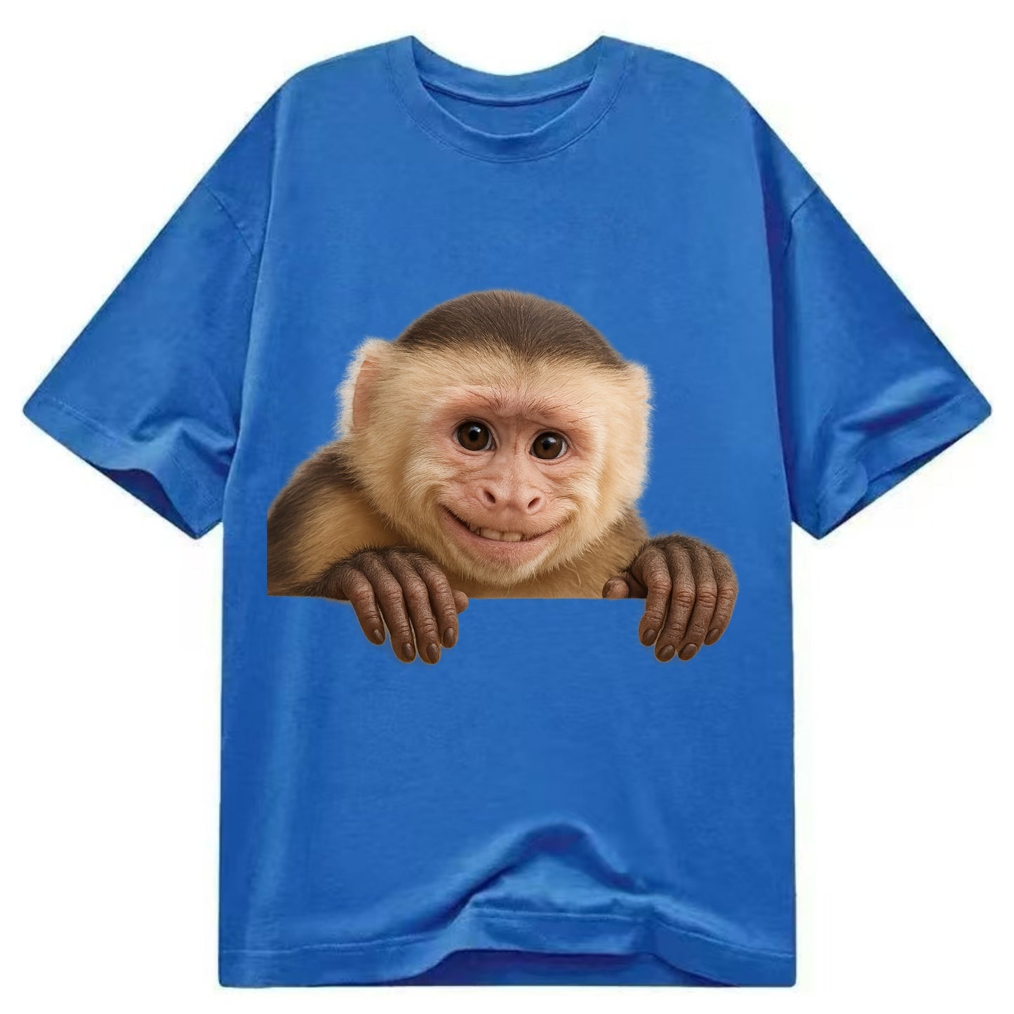 Capuchin Monkey  - Classic T-shirt - Blue