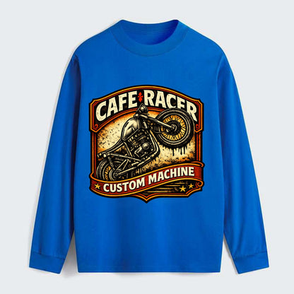 Cafe Racer - Classic Long Sleeve Shirt - Blue