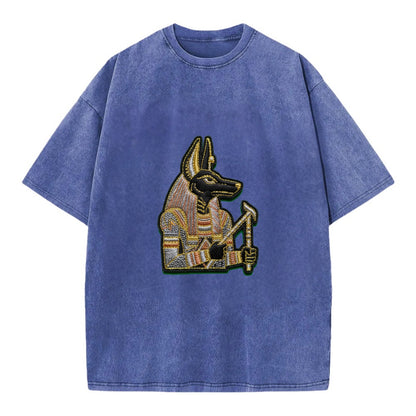 Anubis - Vintage T-shirt - Blue
