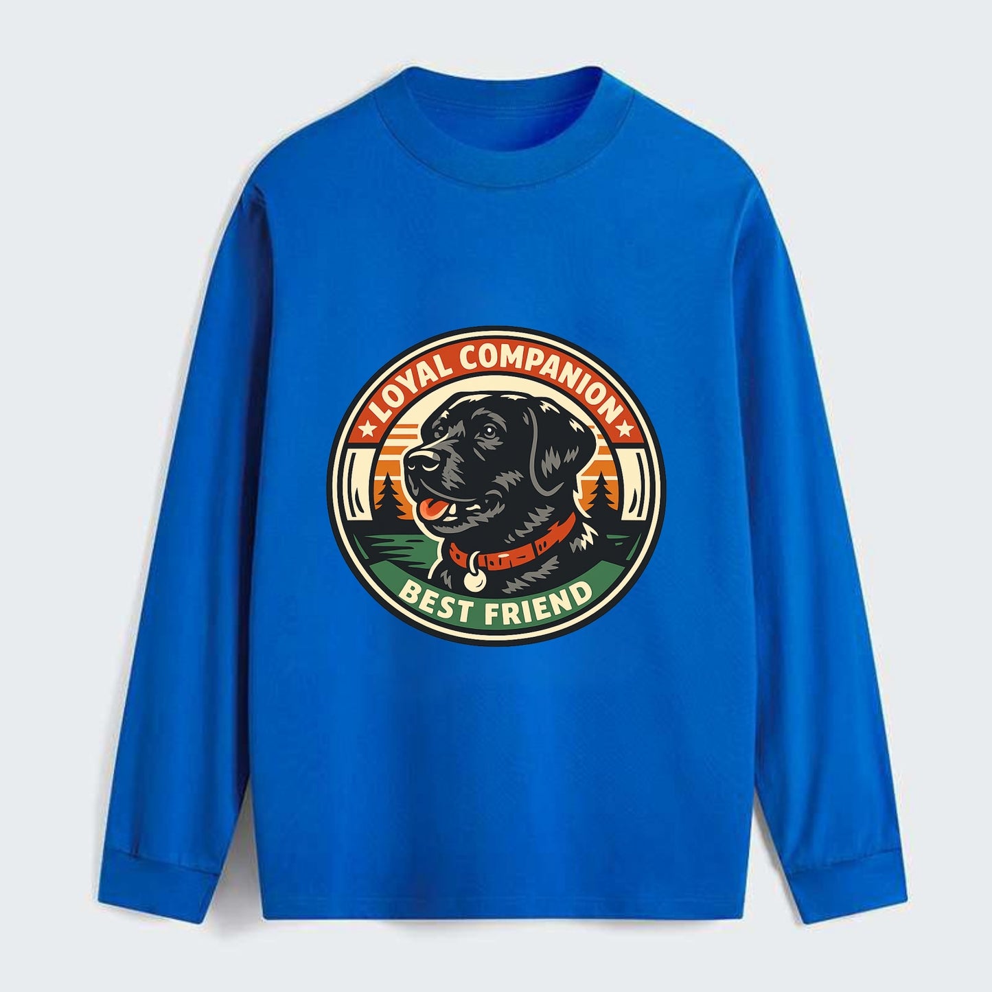 Noble Companion Emblem - Classic Long Sleeve Shirt - Blue